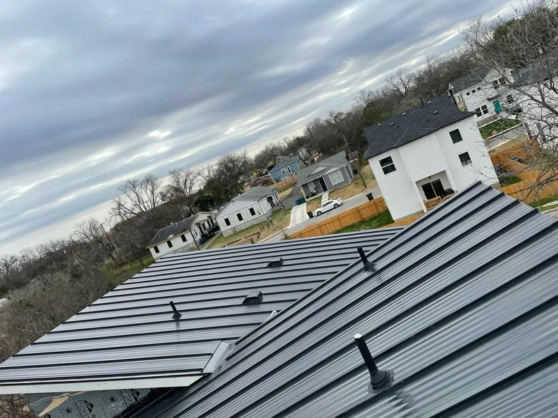 Standing seam metal roof panels with vents for Skylight Repair in Warr Acres